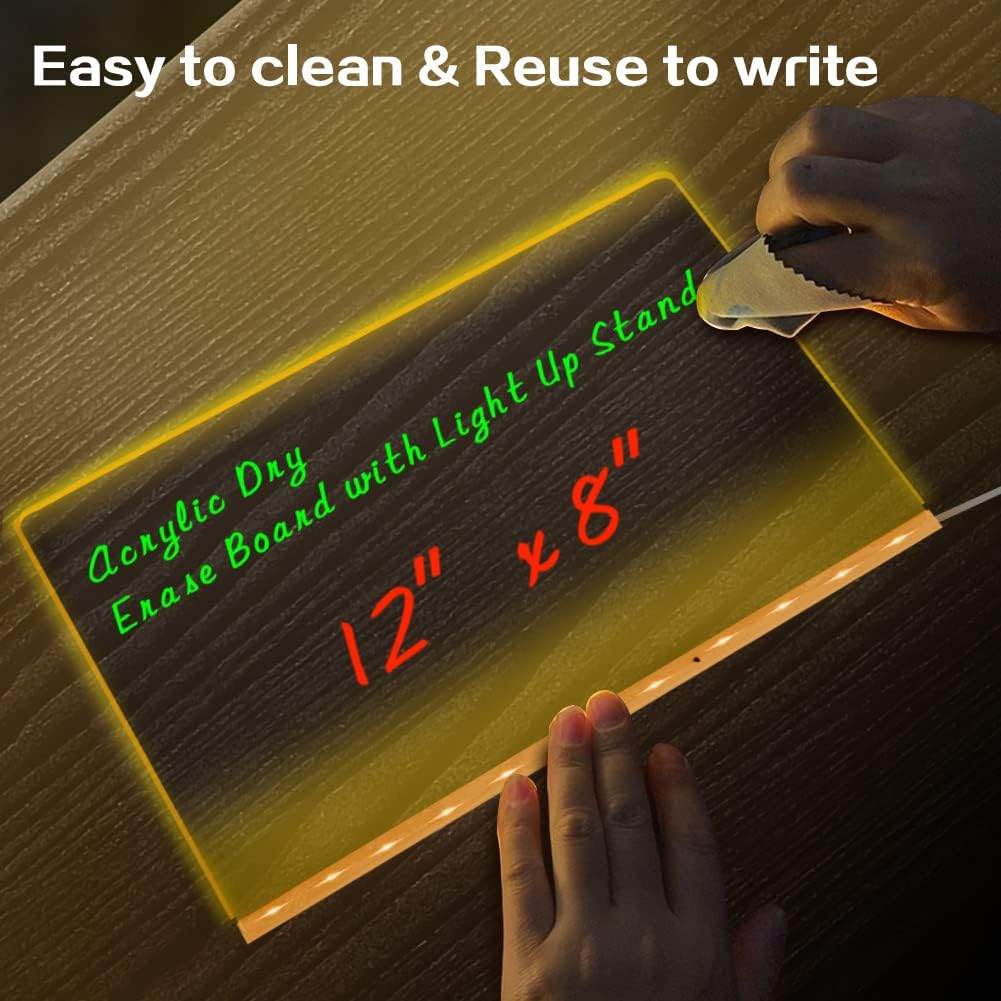 Children's Glow & Write LED Dry Erase Board