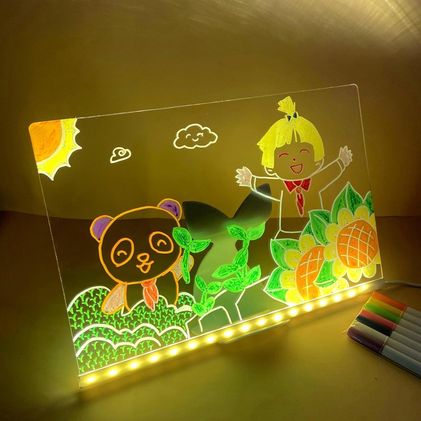 Children's Glow & Write LED Dry Erase Board